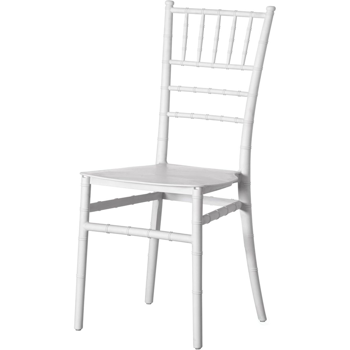 MOBOI - Silla Chiavari Apilable Para Comedor Terraza Eventos Blanca