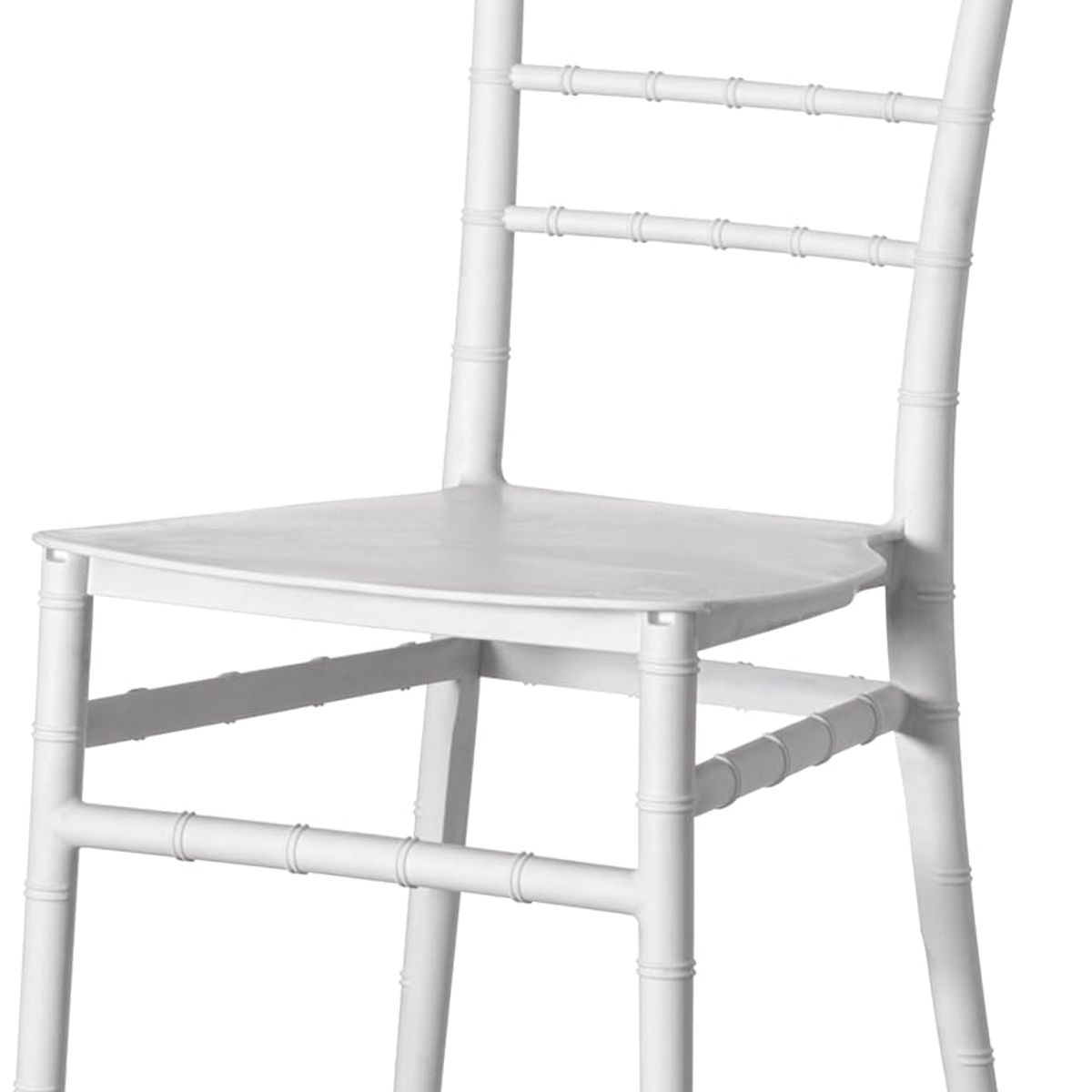 MOBOI - Silla Chiavari Apilable Para Comedor Terraza Eventos Blanca