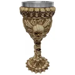 GENERICO - Copa Medieval Cráneo Santo Blanco