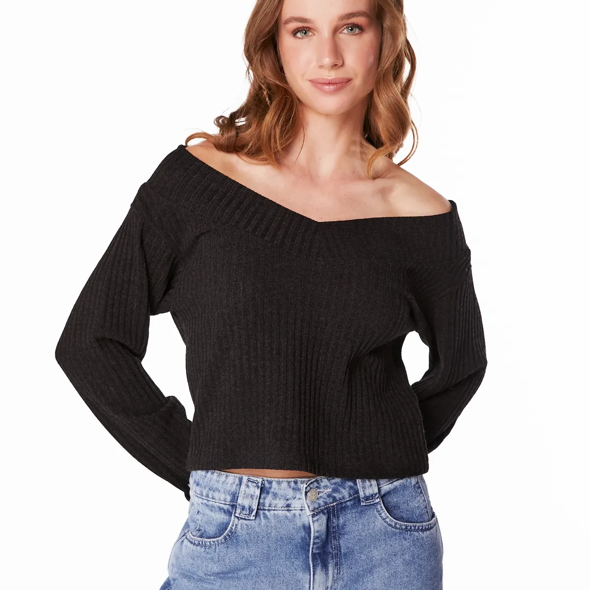 EFESIS - SWEATER JAN REGULAR MANGA ACAMPANADA C ROLL UP - Beige