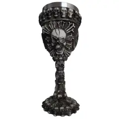 GENERICO - Copa Medieval Cráneo Santo Negro