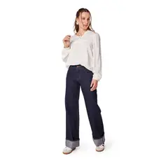 EFESIS - BLUSA RITÁN REGULAR CANESÚ C RECOGIDO - Crema