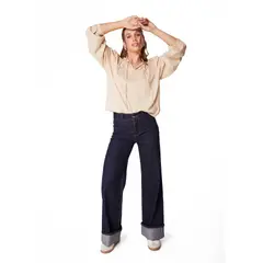 EFESIS - BLUSA RITÁN REGULAR CANESÚ C RECOGIDO - Crema
