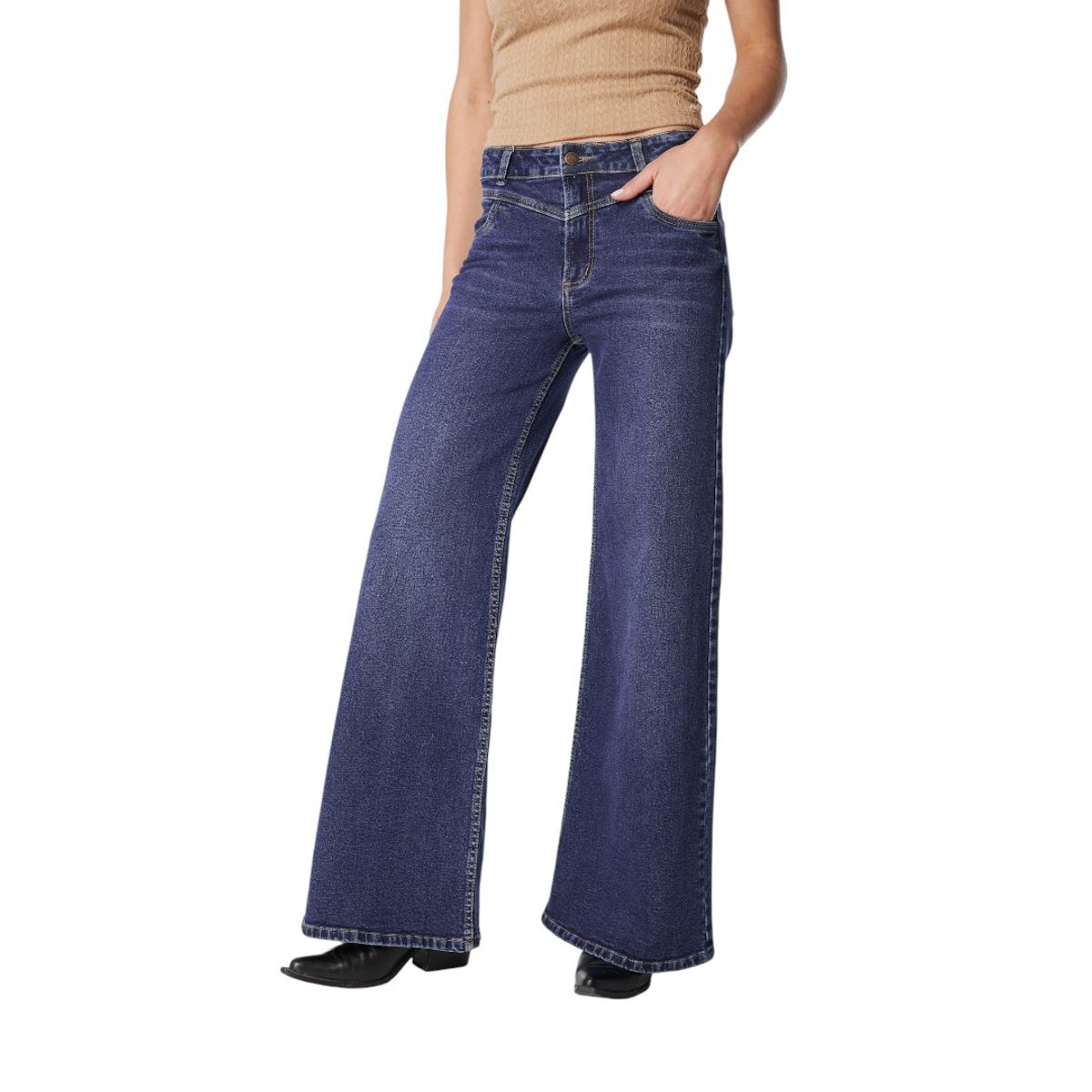 EFESIS - JEANS GAMO WIDE REBECCA - Azul