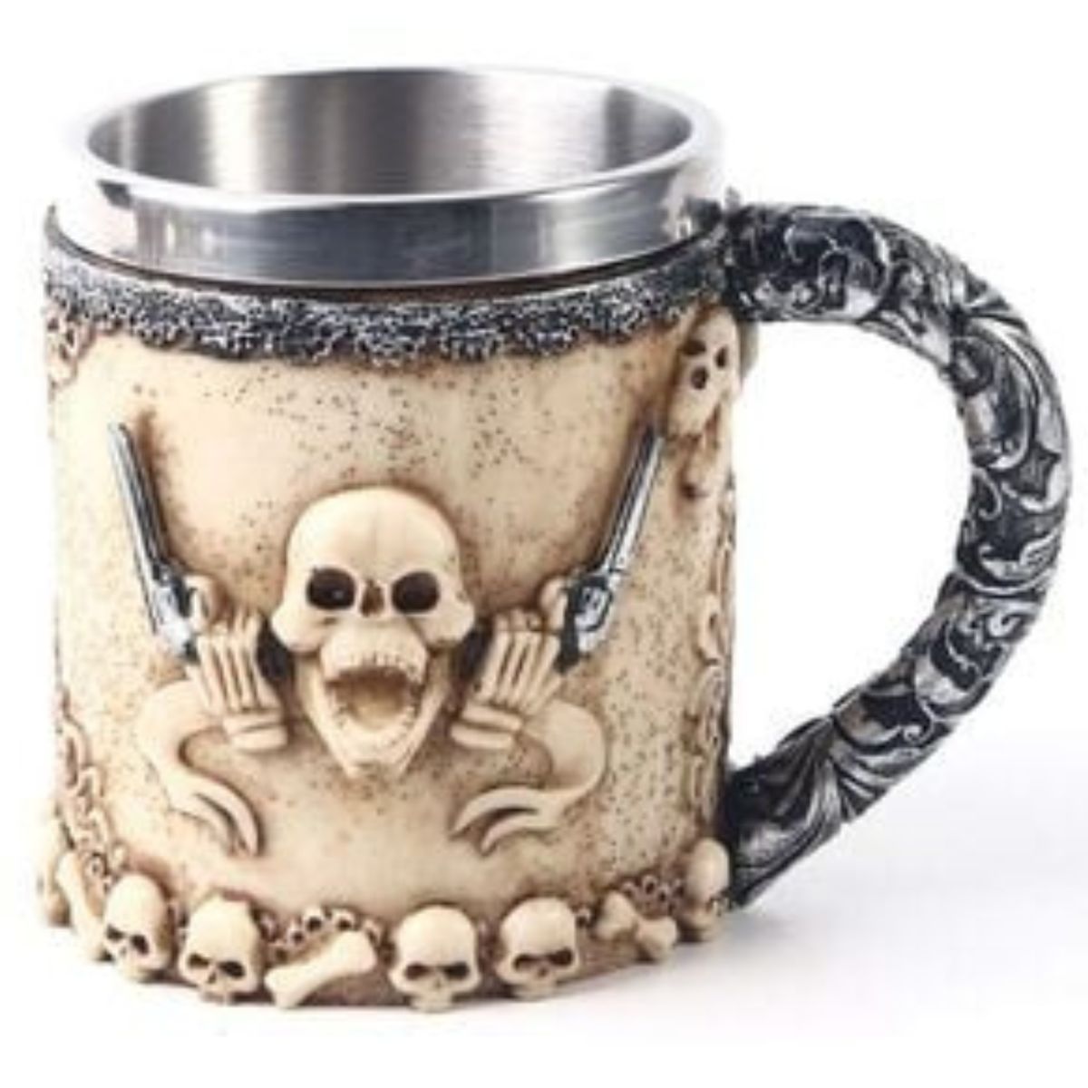 GENERICO - Jarra Punk Cráneo Pistolero