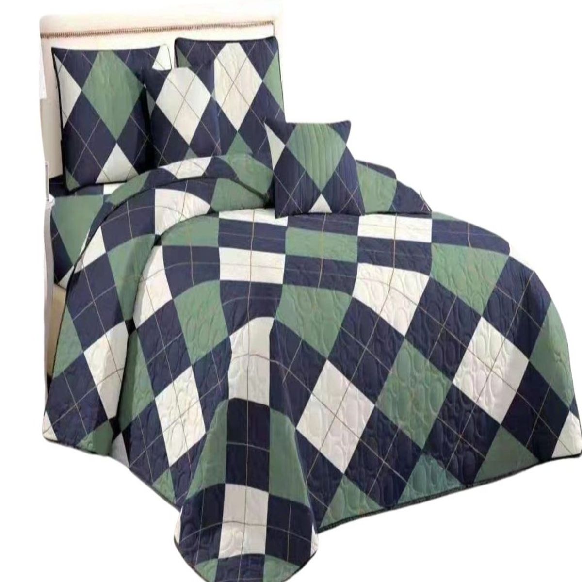 GENERICO - CUBRECAMAS DE VERANO QUILT SUPER KING_.