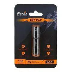 FENIX - Linterna E01 V2.0, 100 Lúmenes, MinillaveroColor De Luz Blanca