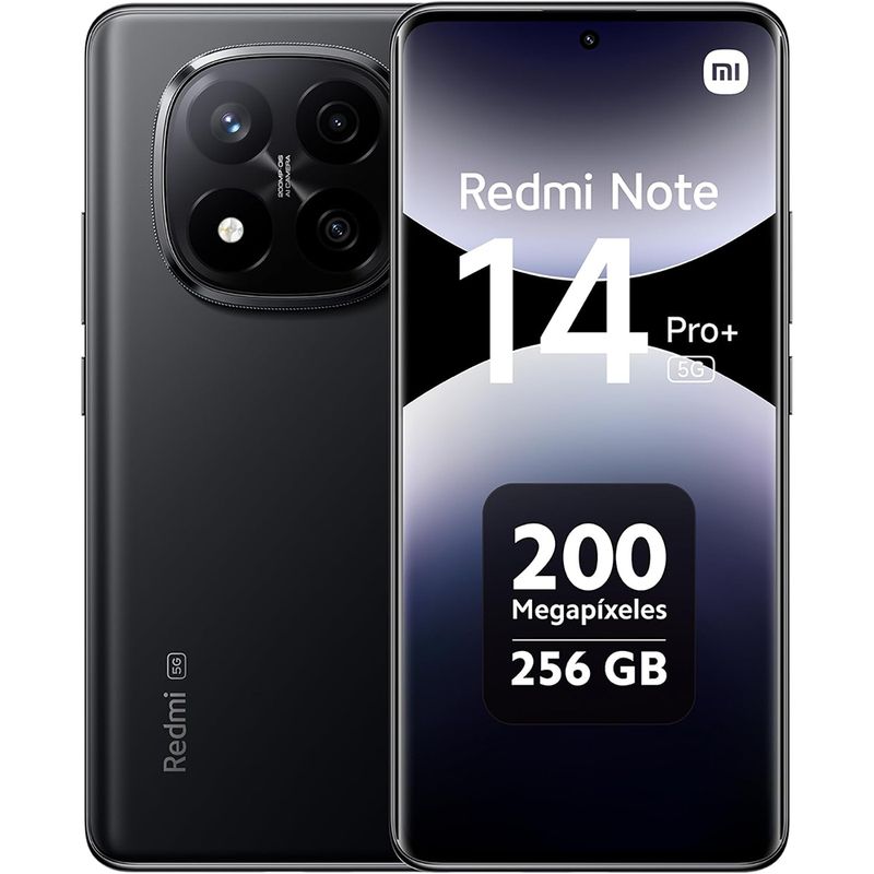 XIAOMI - Redmi Note 14 Pro+ 5G 8GB 256GB Dual Sim Negro-24115RA8EG