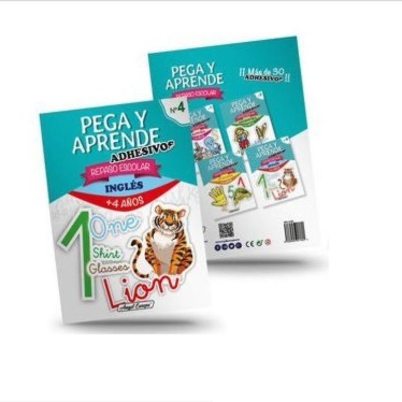 OEM - LIBRO ESCOLAR PEGA Y APRENDE INGLES NO. 4