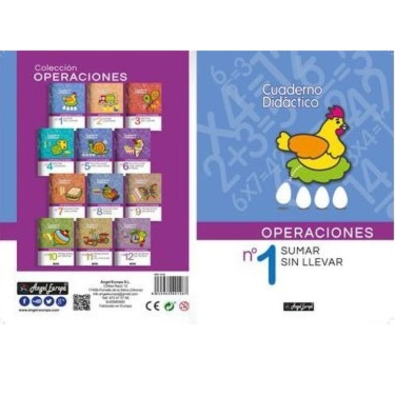 OEM - LIBRO DIDACTICO DE OPERACIONES SUMAR SIN LLEVAR NO. 01