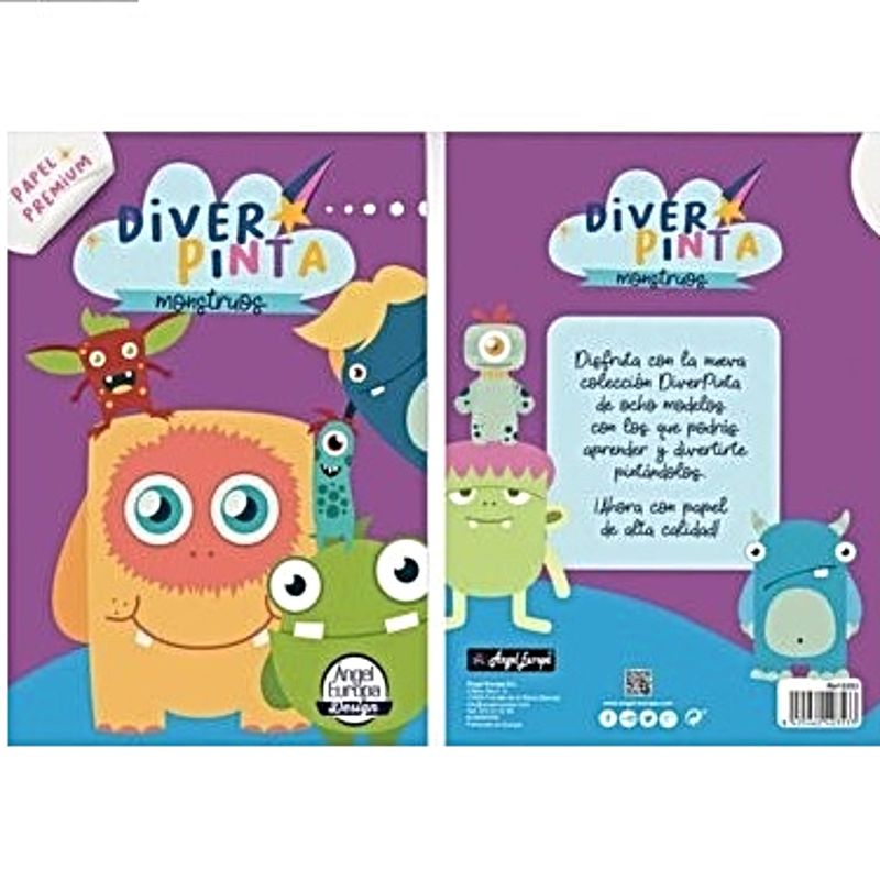 OEM - LIBRO DIVER PINTA PARA COLOREAR MONSTRUOS