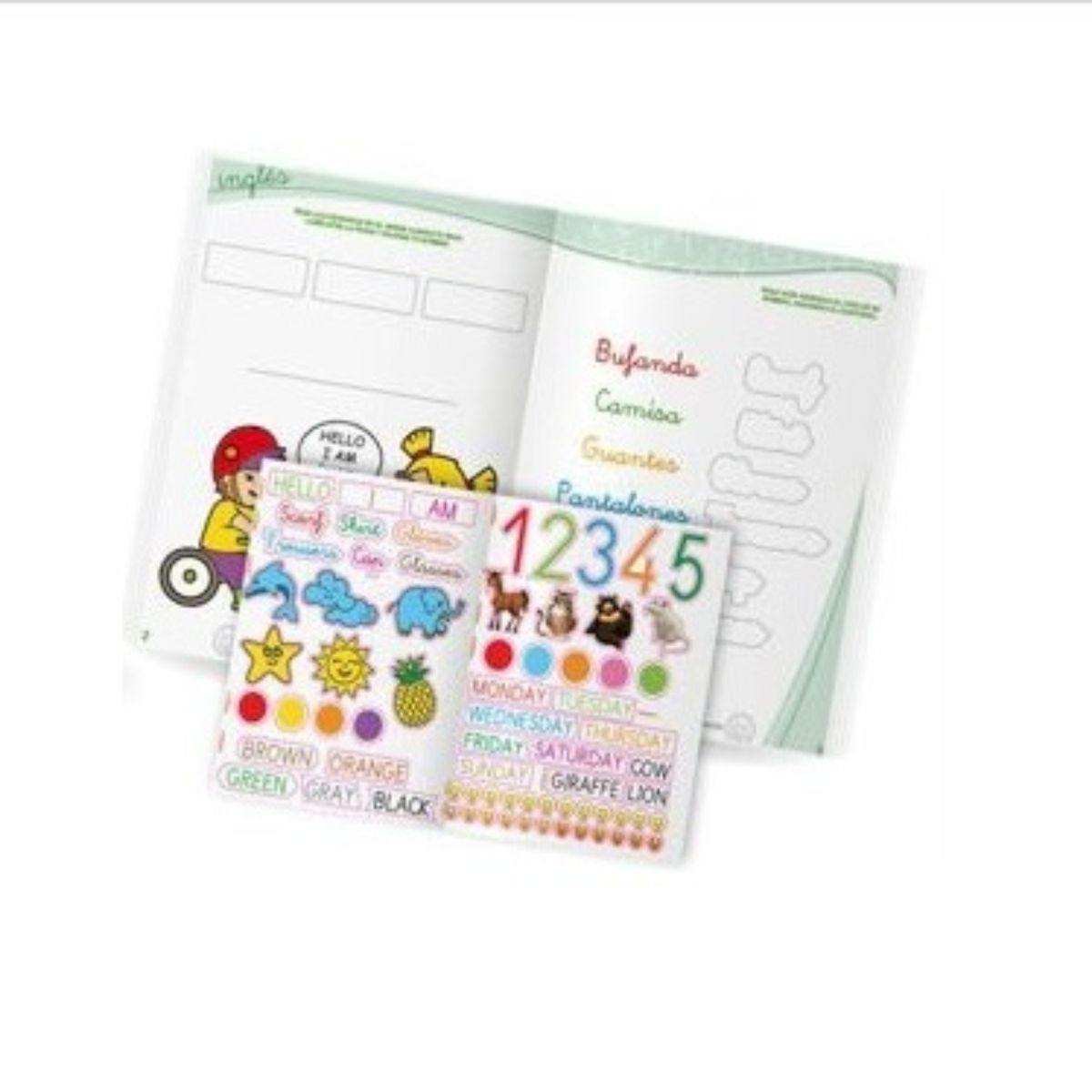 OEM - LIBRO ESCOLAR PEGA Y APRENDE INGLES NO 4