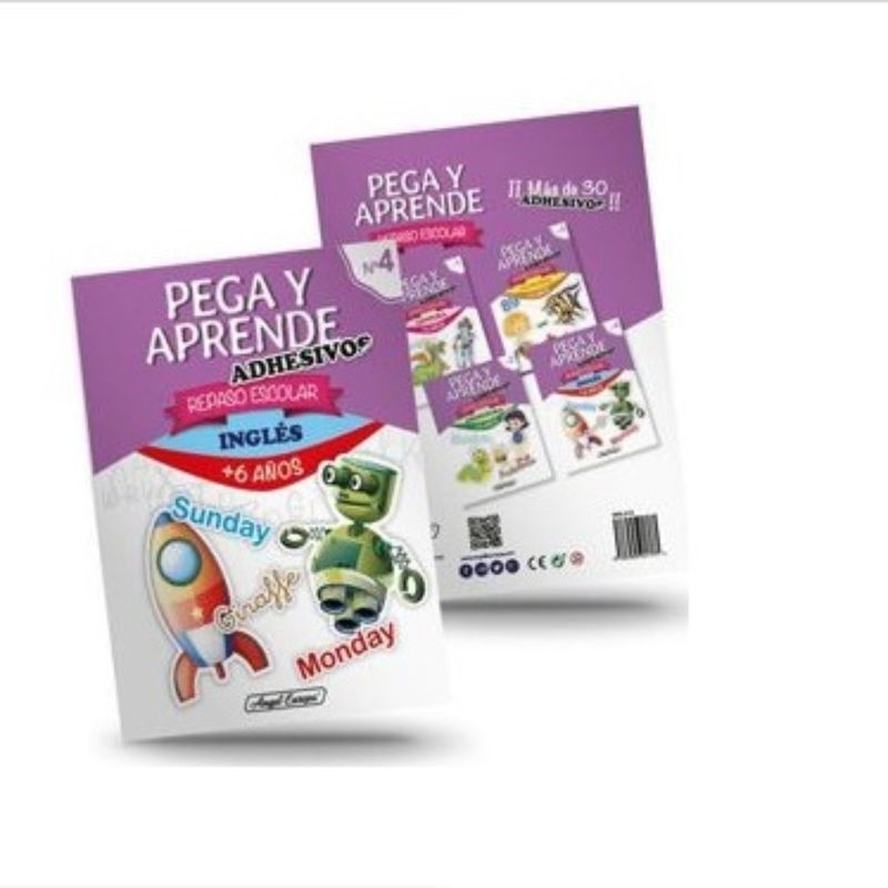 OEM - LIBRO ESCOLAR PEGA Y APRENDE INGLES NO 6