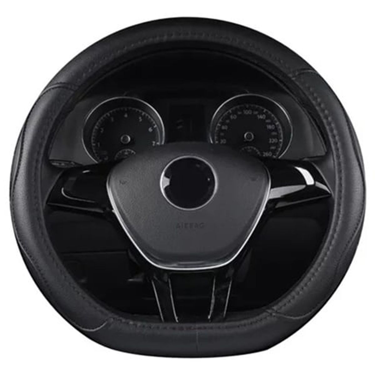 KUANGYE - Funda Protectora De Volante Cubre Antideslizante Tipo D 38cm