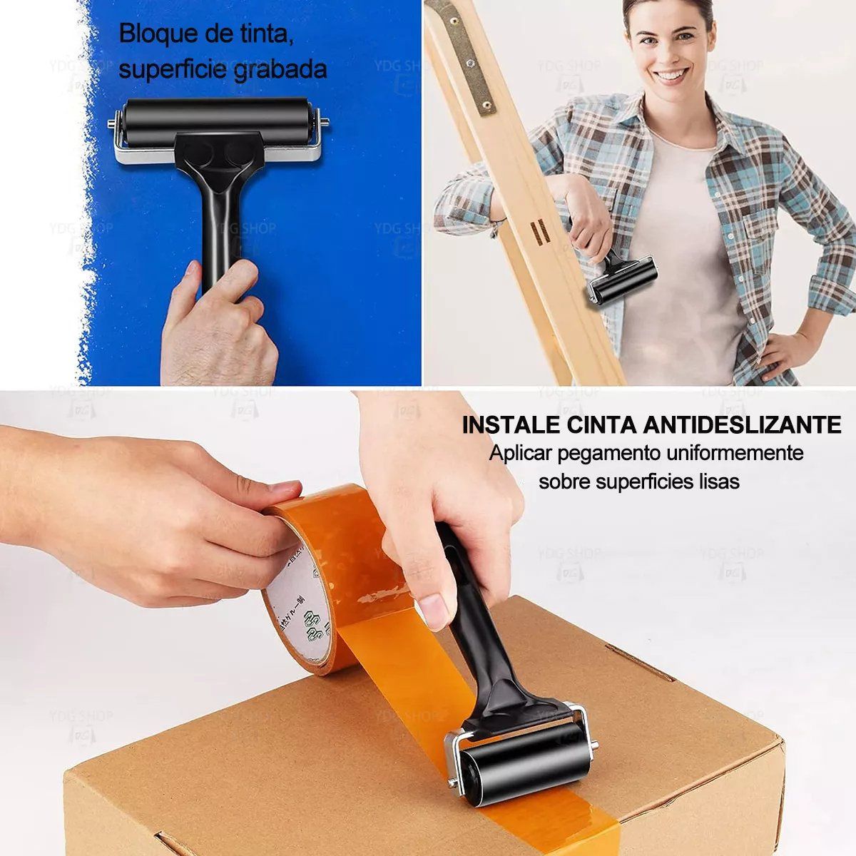 KUANGYE - Rodillo Hule Suave Atl 15cm Grabado Linoleo Entintado