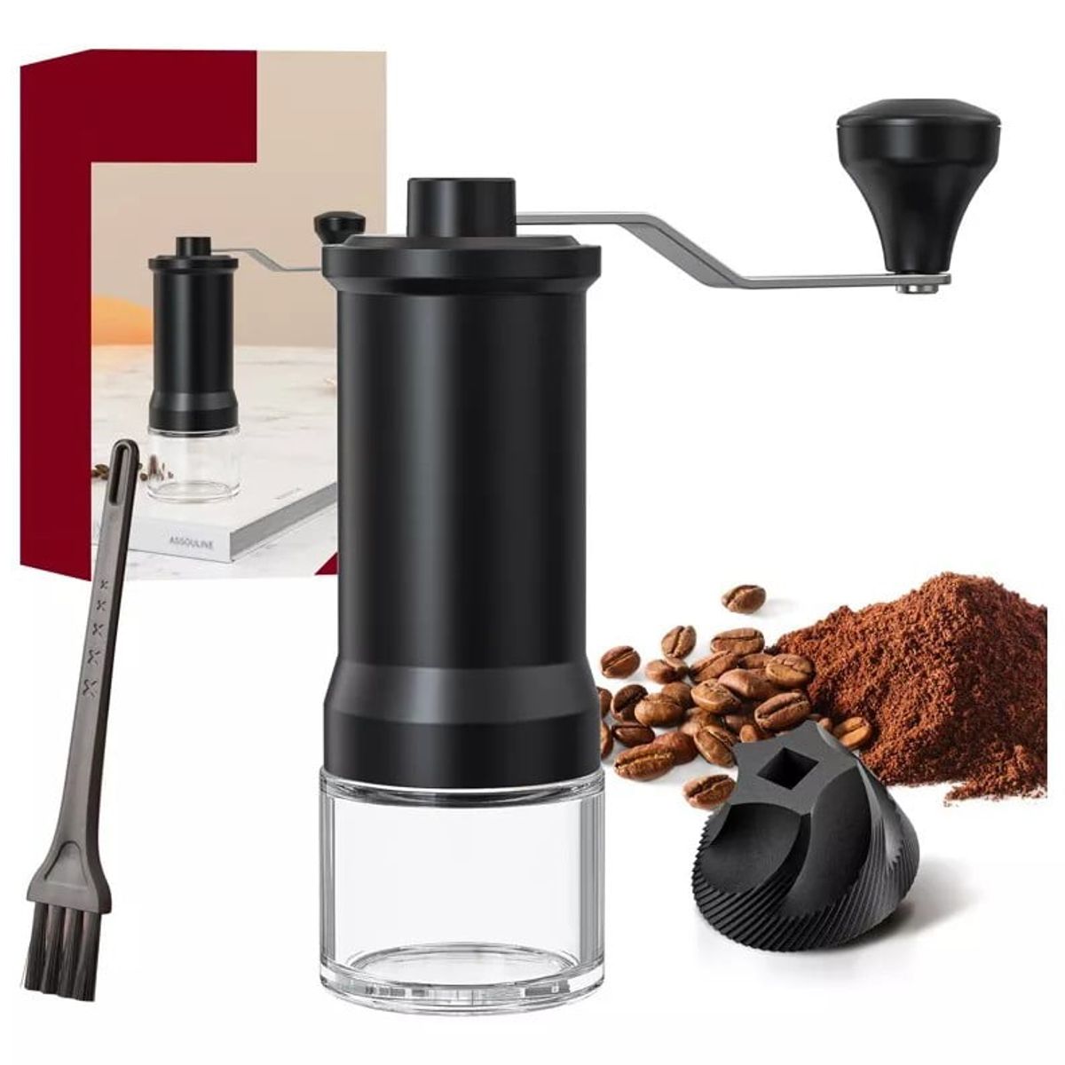 KUANGYE - Molinillo De Cafe Manual Moledor Granos Cerámica Portatil