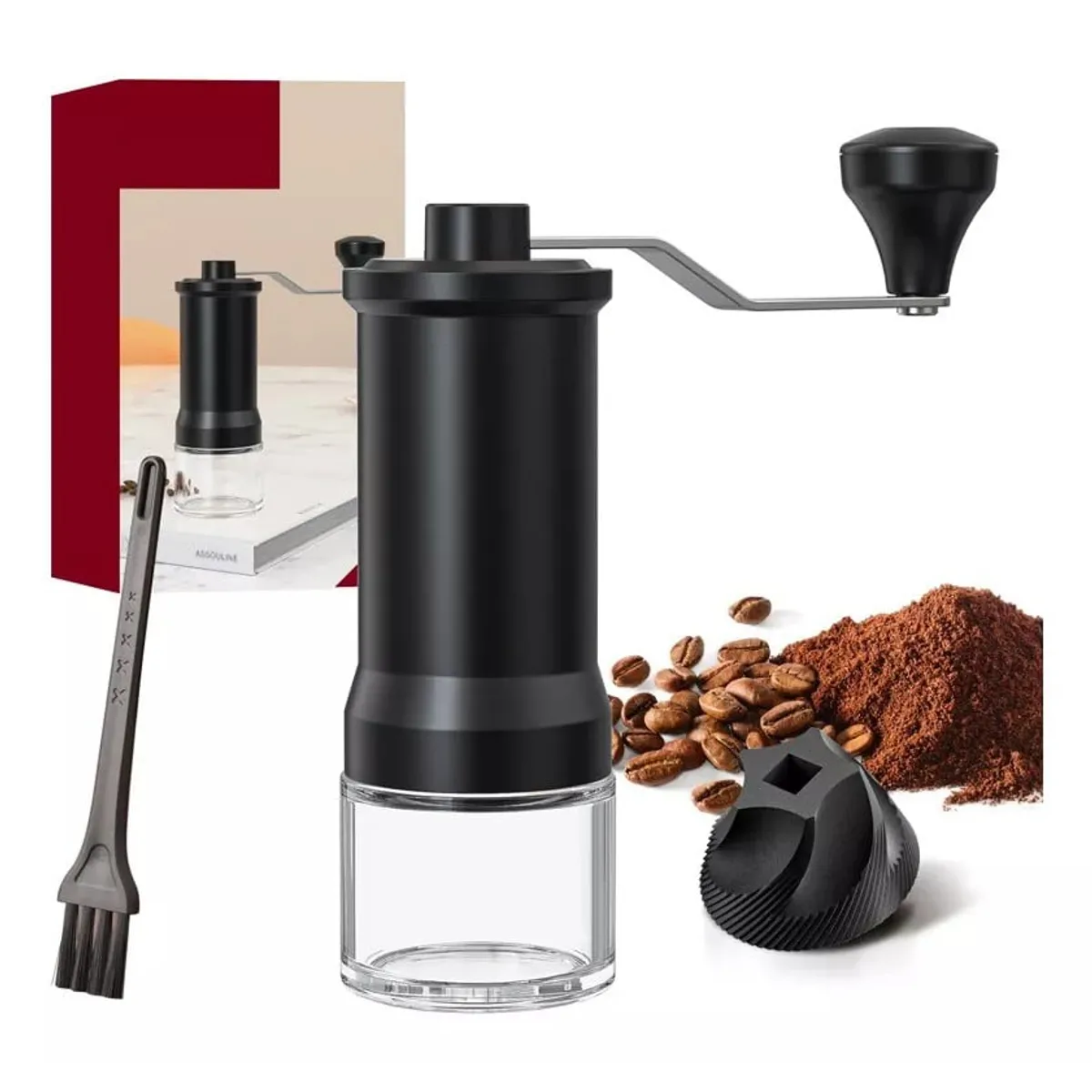 KUANGYE - Molinillo De Cafe Manual Moledor Granos Cerámica Portatil