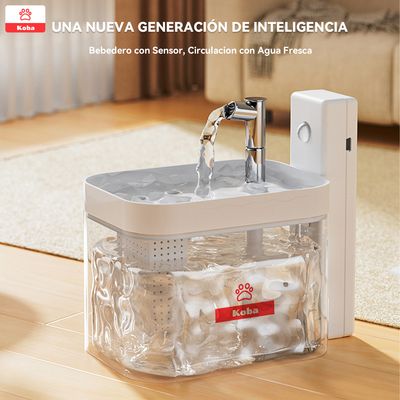 Imagen 2 del producto Bebedero Mascota Con Sensor Gatos Perros Funte Agua 1500ml