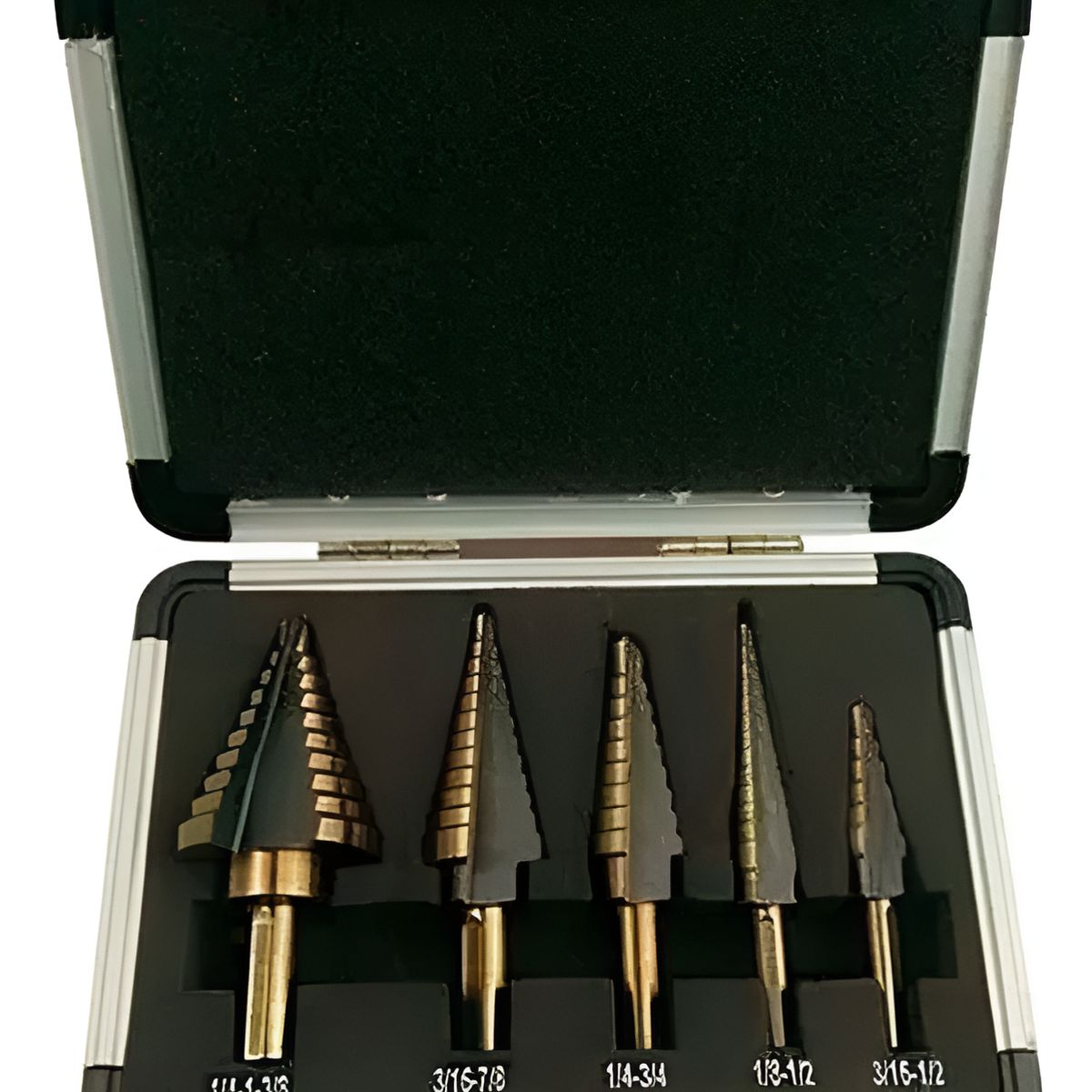 GENERICO - Set 5 Brocas Hss Cónicas Paso A Paso