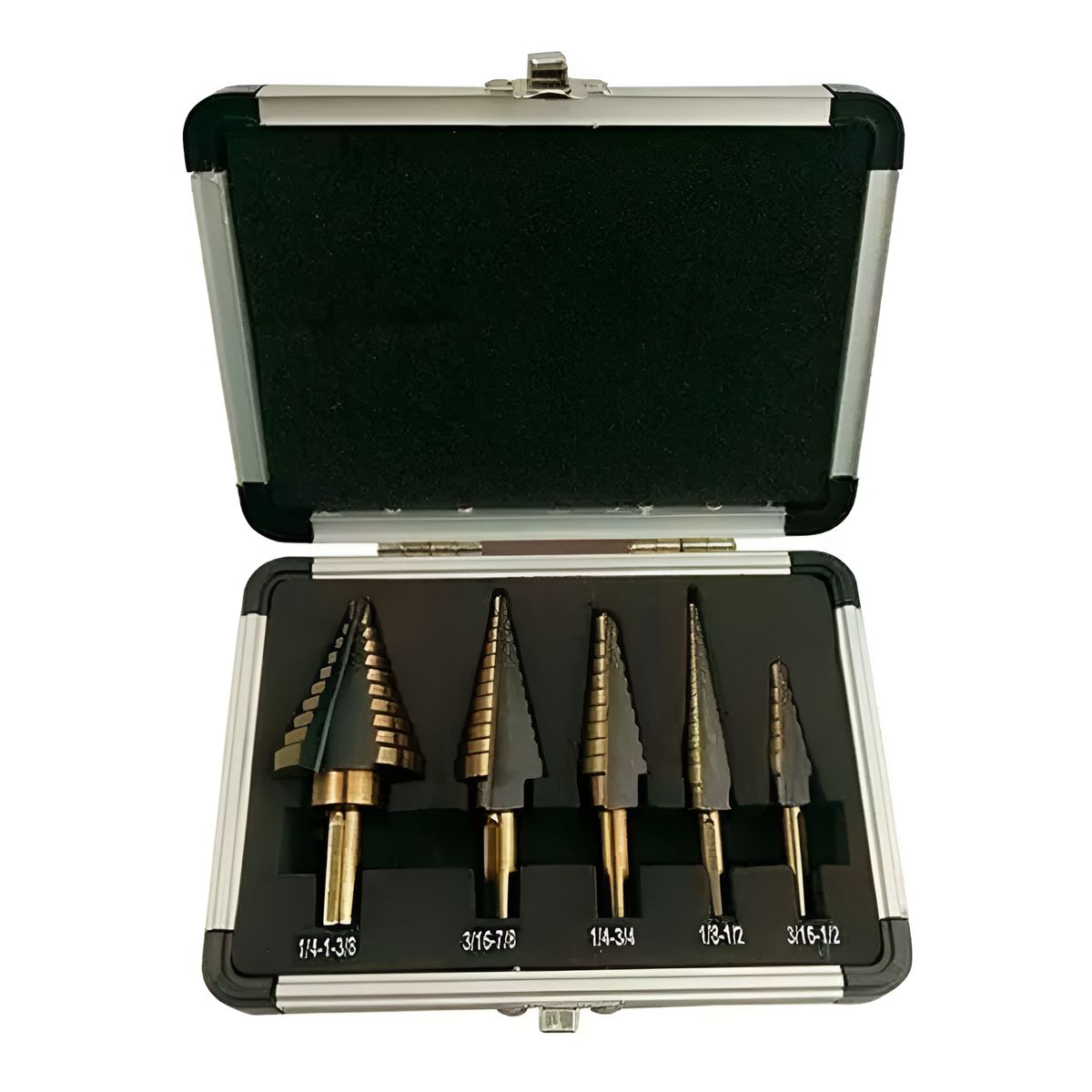 GENERICO - Set 5 Brocas Hss Cónicas Paso A Paso