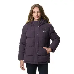 STOKED - Chaqueta Flip Hoodie Mujer Morado Oscuro