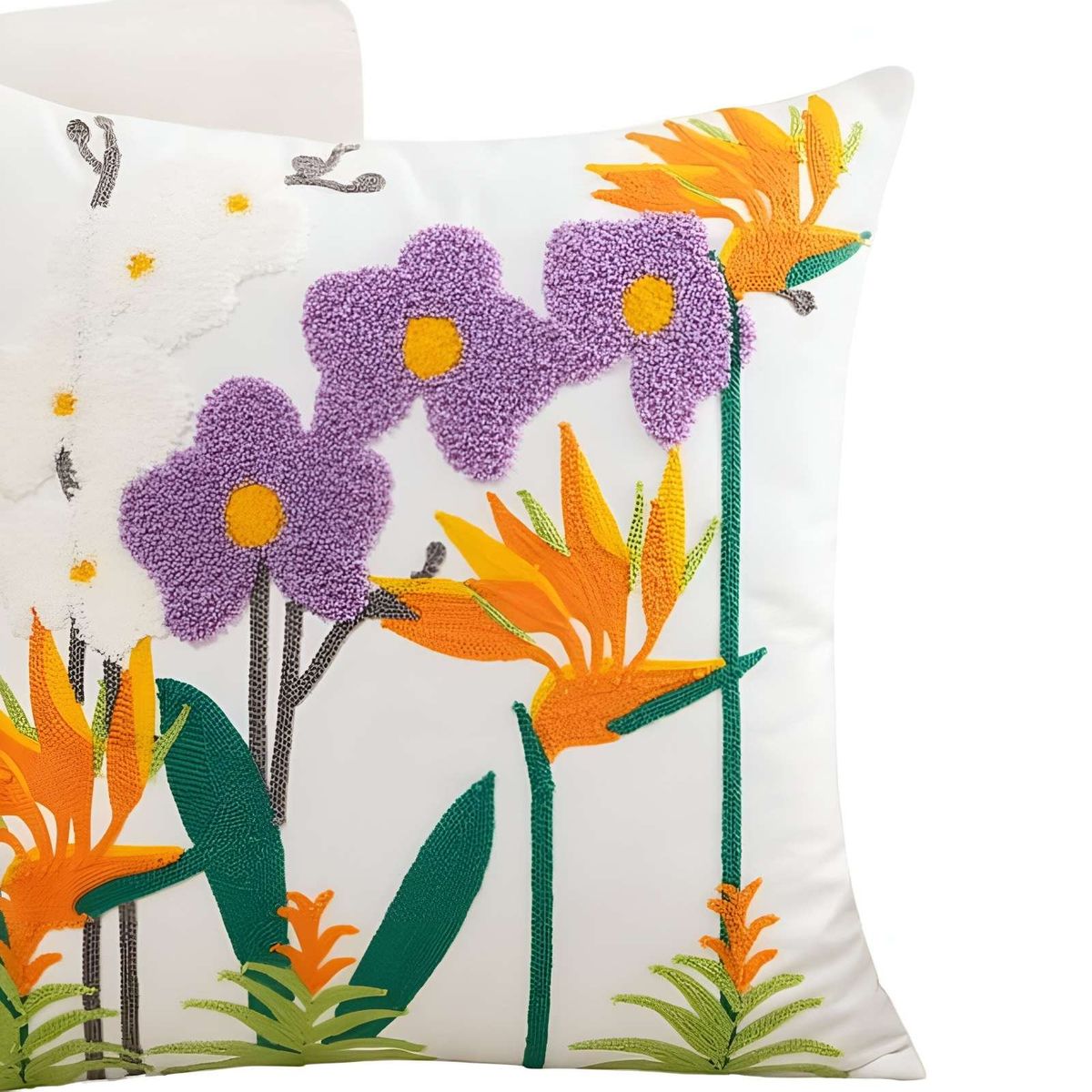 GENERICO - SET DE 4 FUNDAS BORDADAS 45x45 C41