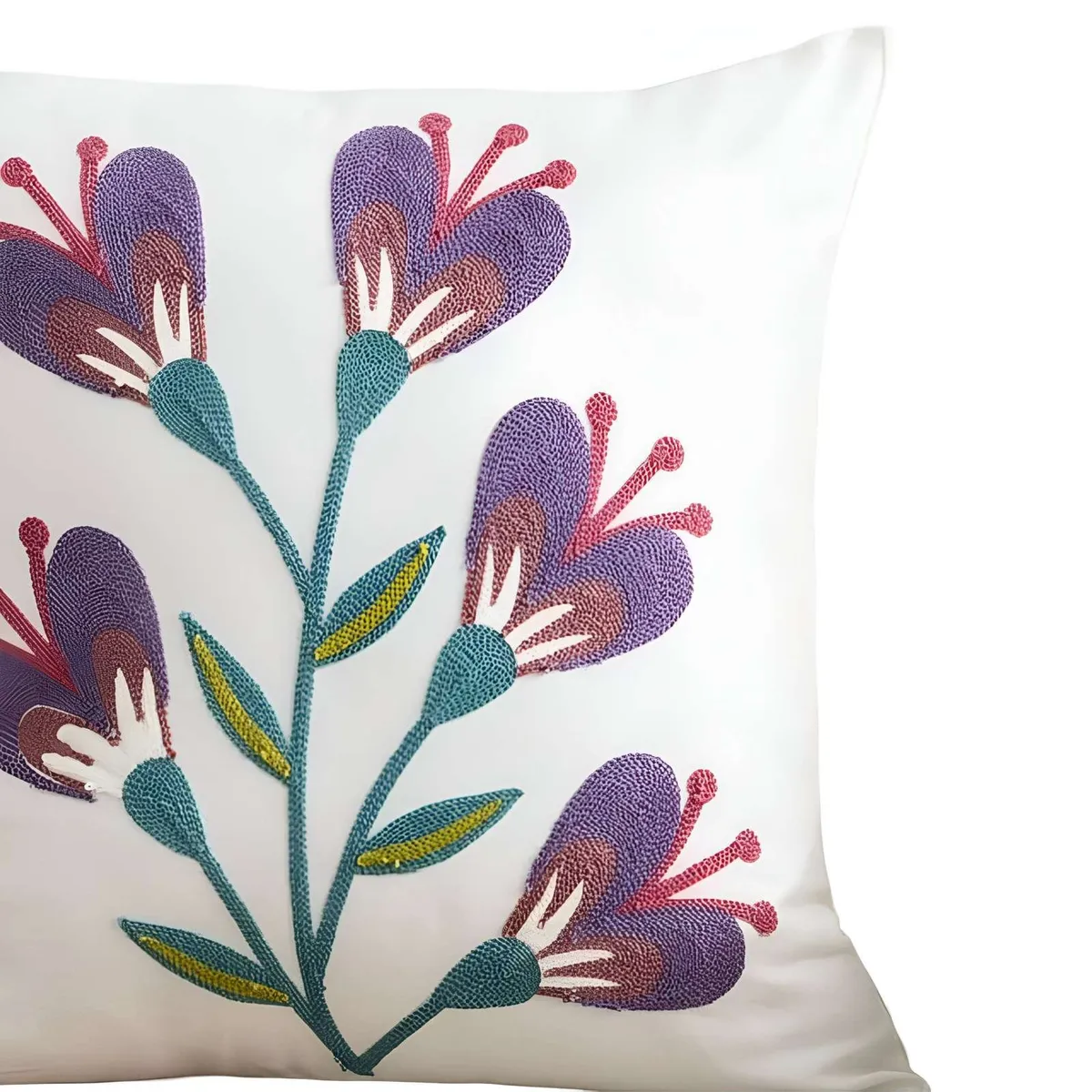 GENERICO - SET DE 6 FUNDAS BORDADAS 45x45 C66