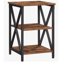 Mesa Auxiliar Velador Madera 40x40x50cm