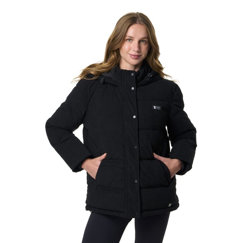 STOKED - Chaqueta Flip Hoodie Mujer Negra