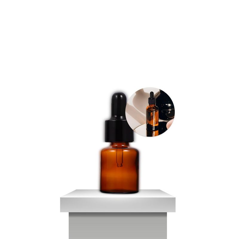 GENERICO - Set 24 Frascos Goteros Ámbar Aceite Esencial Goma Negra 5ml