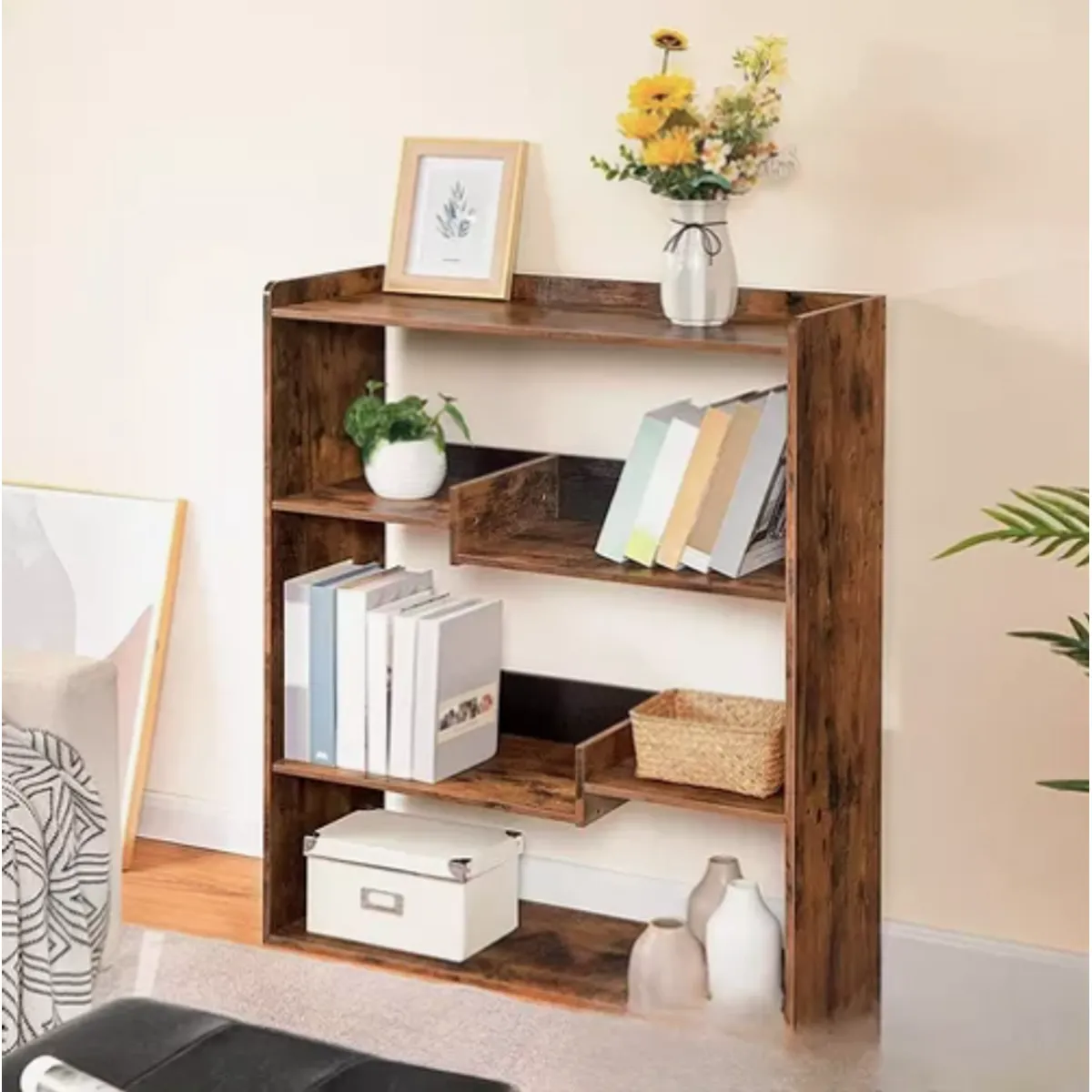 IDEEHOUSE - Estante Librero Estantería Repisas Madera 80x30x100cm