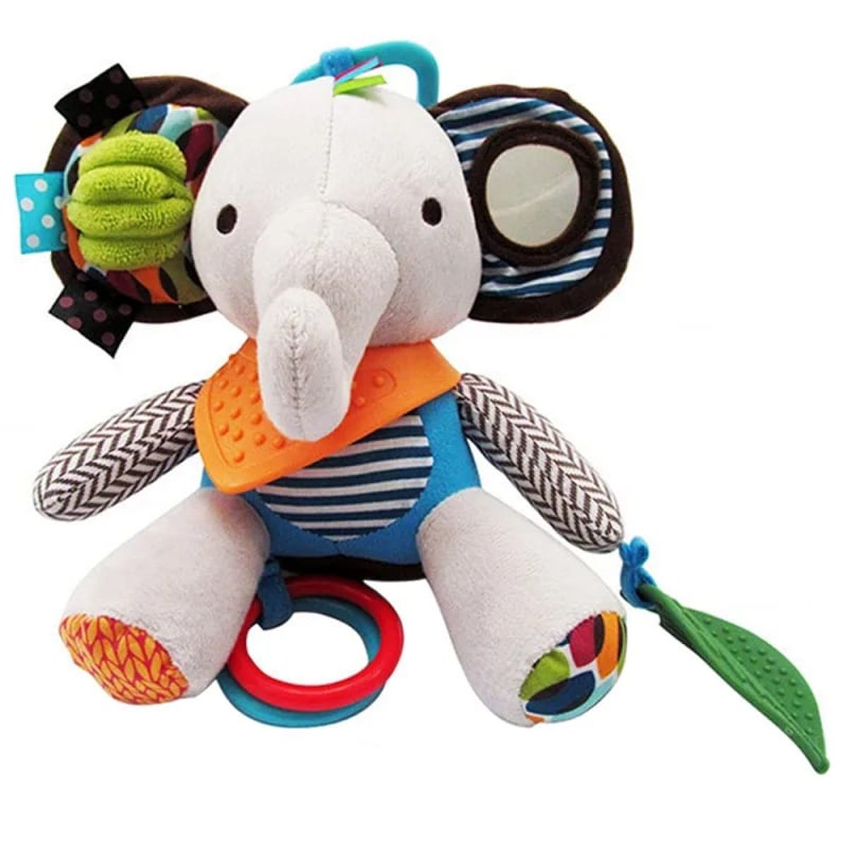 IRM - SONAJERO DE PELUCHE DE TELA ANIMALES ELEFANTE
