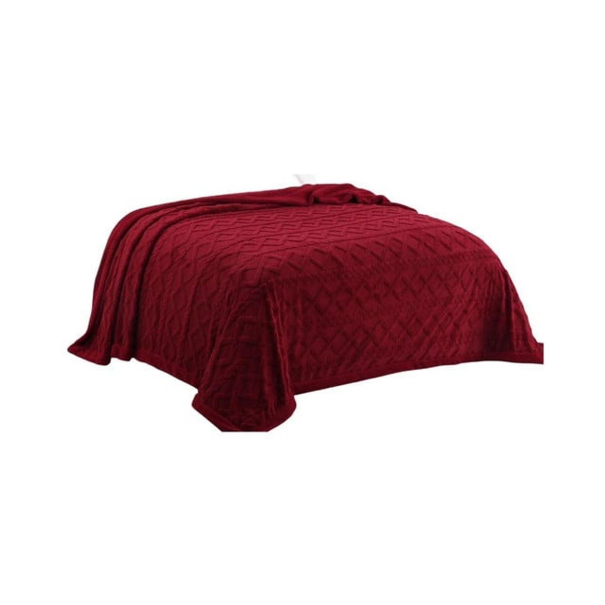 GENERICO - FRAZADA DISEÑO TRENZADO  PLAZA Y MEDIA  200X230 P05