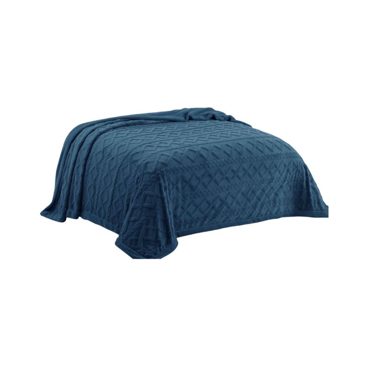 GENERICO - FRAZADA DISEÑO TRENZADO  PLAZA Y MEDIA  200X230 P08