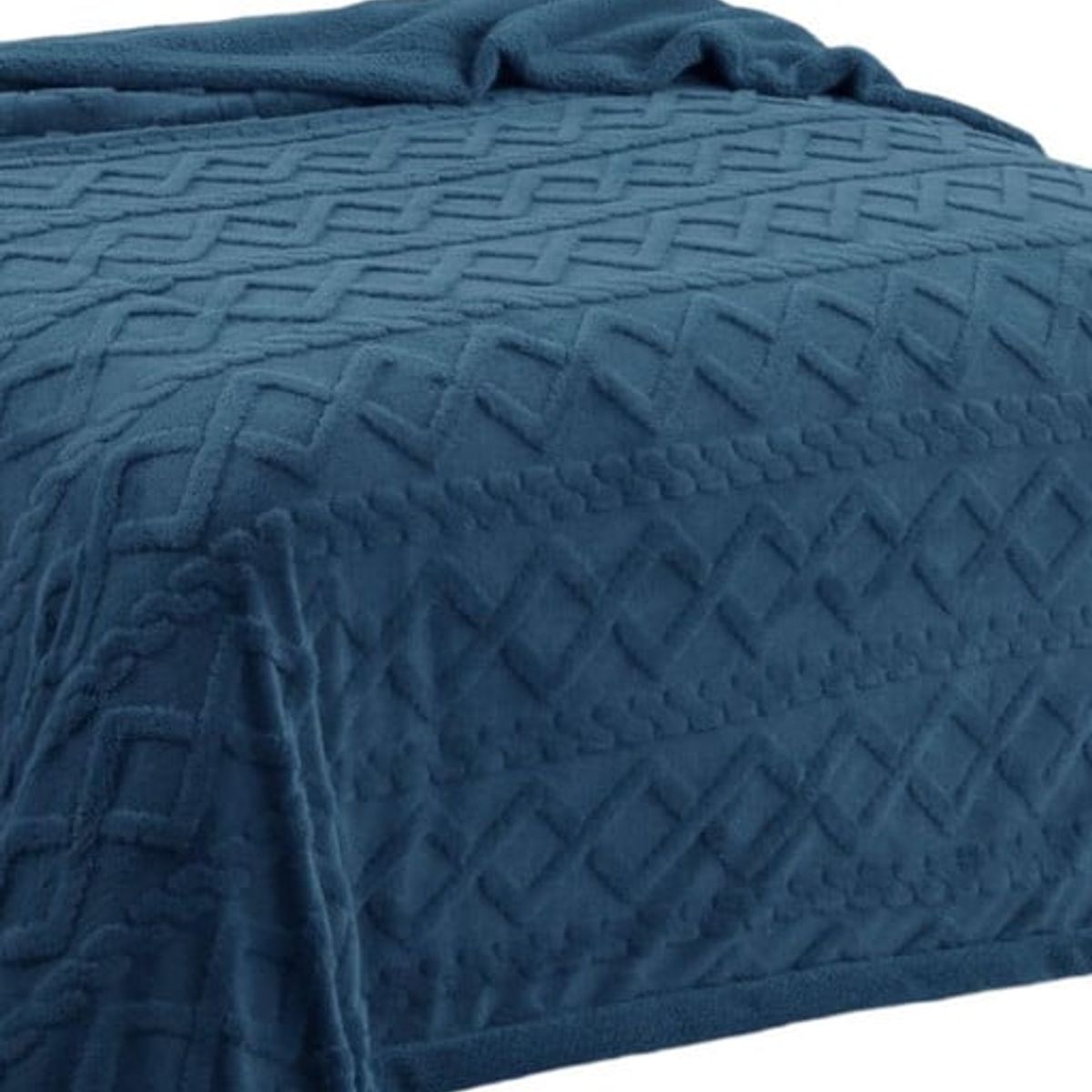 GENERICO - FRAZADA DISEÑO TRENZADO  PLAZA Y MEDIA  200X230 P08