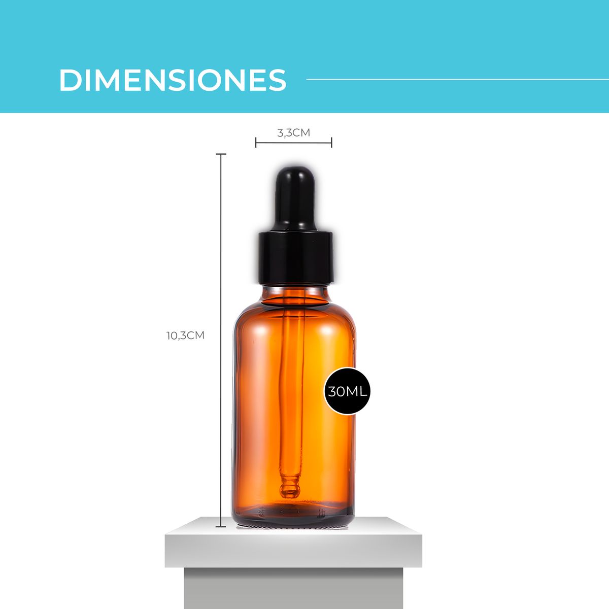 Set 24 Frascos Goteros Ámbar Aceite Esencial Goma Negra 30ml, marca GENERICO - Foto 2