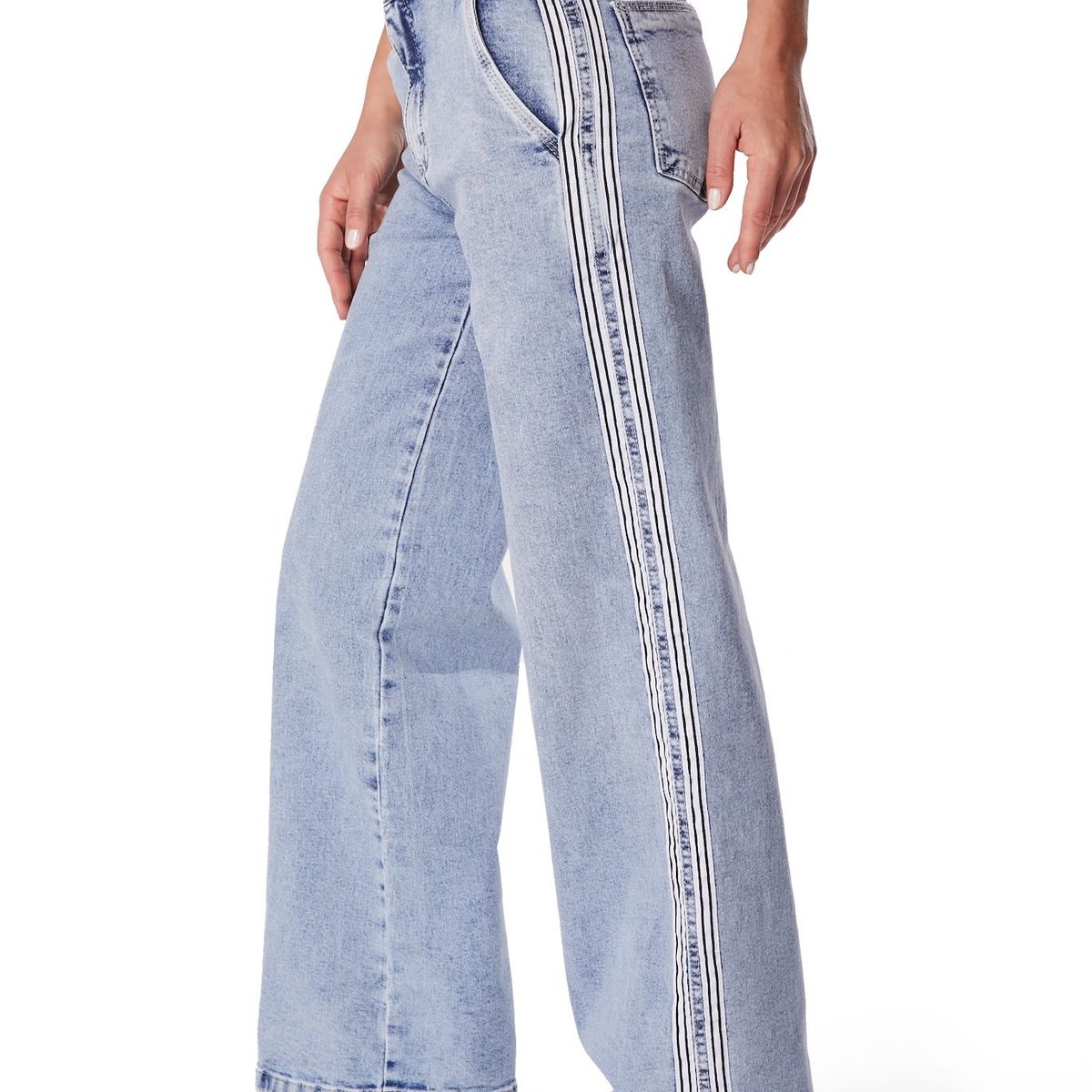 EFESIS - JEANS NIDIA WIDE BOLSILLO CARGO - Azul