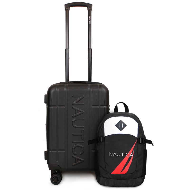 NAUTICA - Pack Nautica Maleta cabina Amsterdam + Mochila Atlas negra