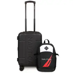NAUTICA - Pack Maleta cabina Amsterdam + Mochila Atlas negra