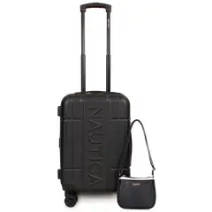 NAUTICA - Pack Maleta cabina Amsterdam negra + Crossbody Diana