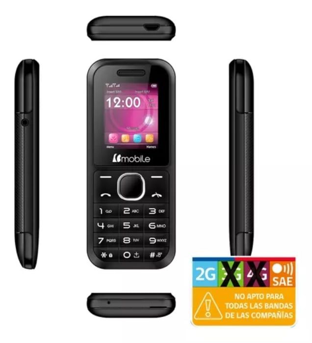 CELULAR BASICO ADULTO MAYOR W100 NEGRO