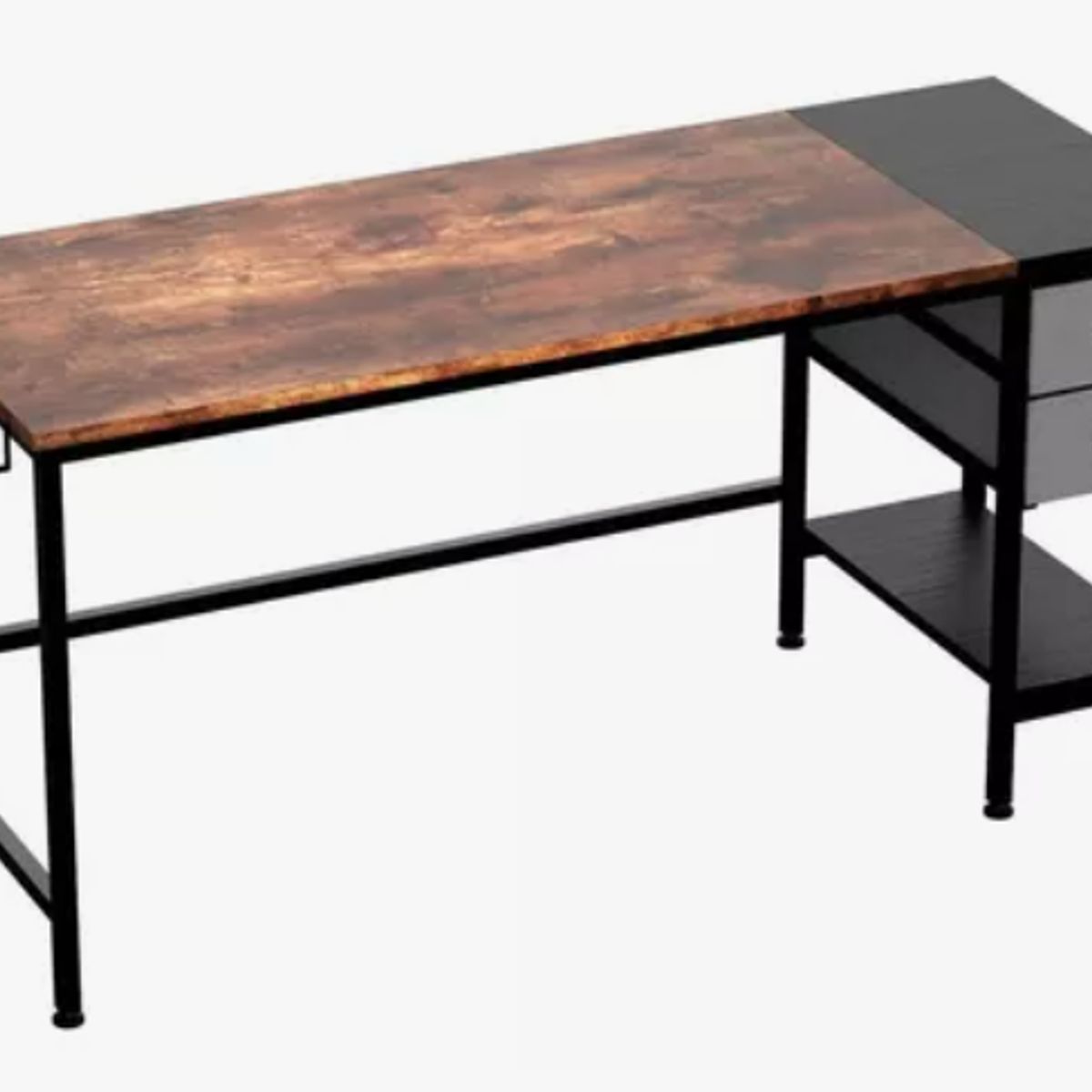 IDEEHOUSE - Escritorio Madera Con Cajones Industrial 120x55x75cm