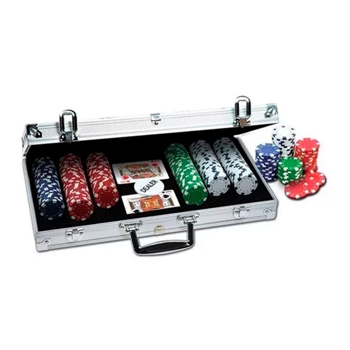OFERTABKN - Set Poker Profesional 300 Fichas 11,5gr + Maleta Aluminio