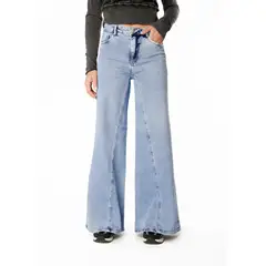 EFESIS - JEANS TREVISO LIGHT PALAZZO PIEZA INTERIOR - Azul