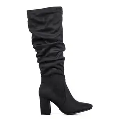 WEIDE - Botas Largas Mujer Casual Gamuza Tacon Grueso HX512