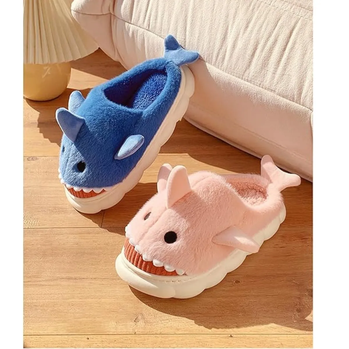 LIKE SHOP - Pantufla Zapato Descanso Niños Diseños Tiburón suela Confortable 4245