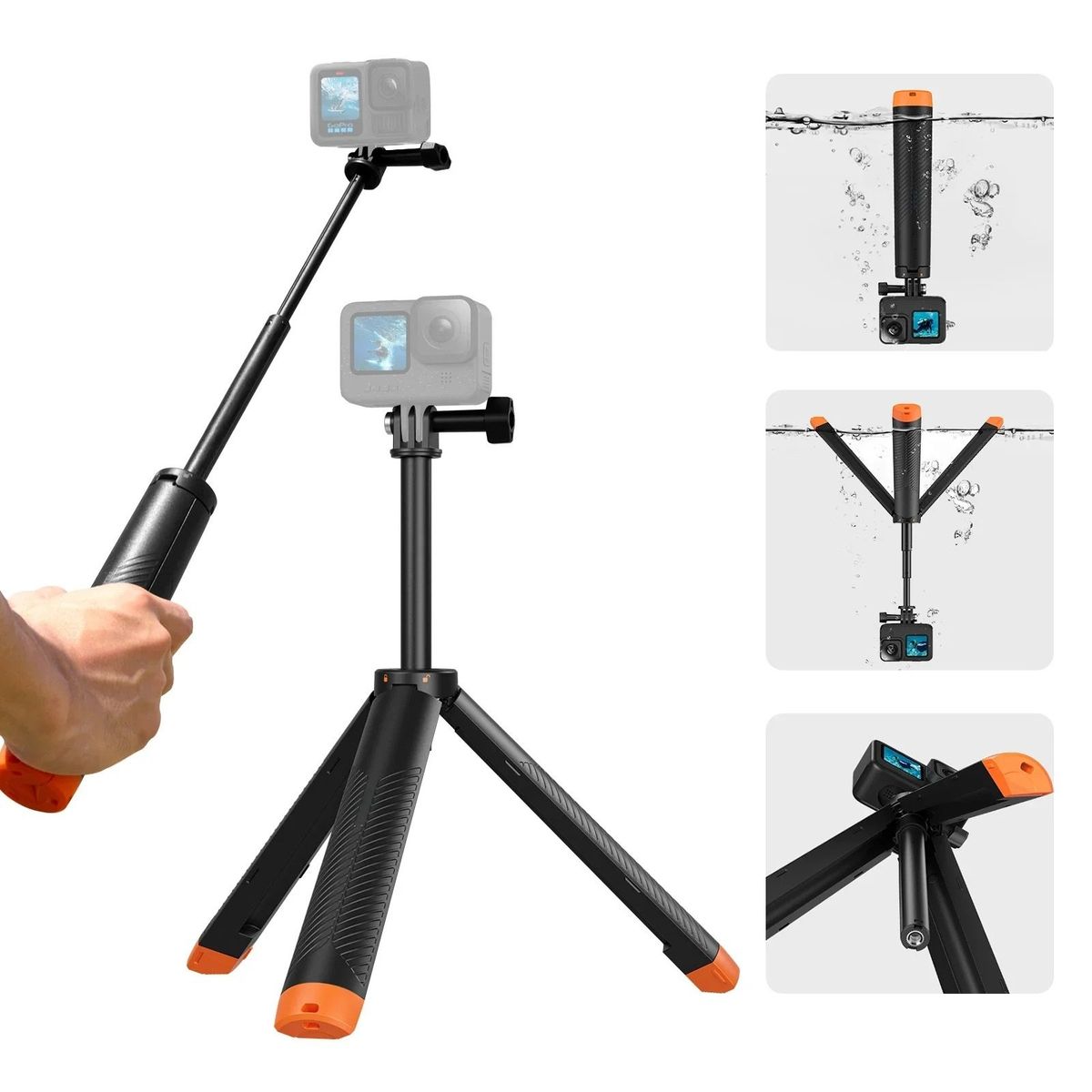 SHOOT - Bastón Tripode Flotante para GoPro y Otras Cámaras de Acción