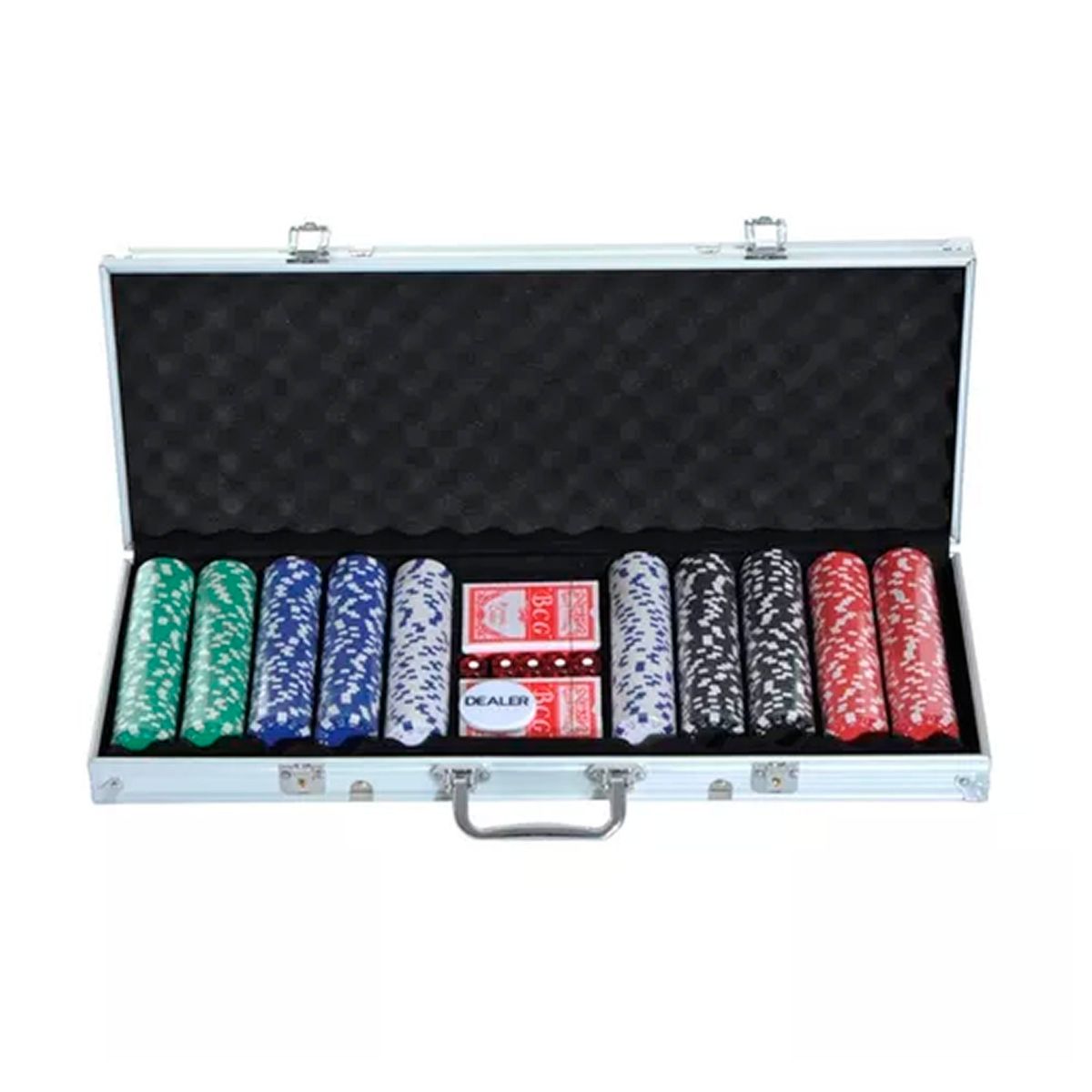 OFERTABKN - Set Poker Profesional 500 Fichas 11,5gr + Maleta Aluminio