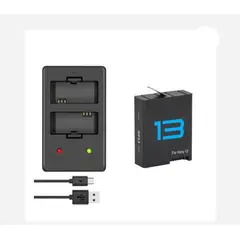 GENERICO - KIT BATERÍA + CARGADOR DUAL GOPRO 13 ALTERNATIVA