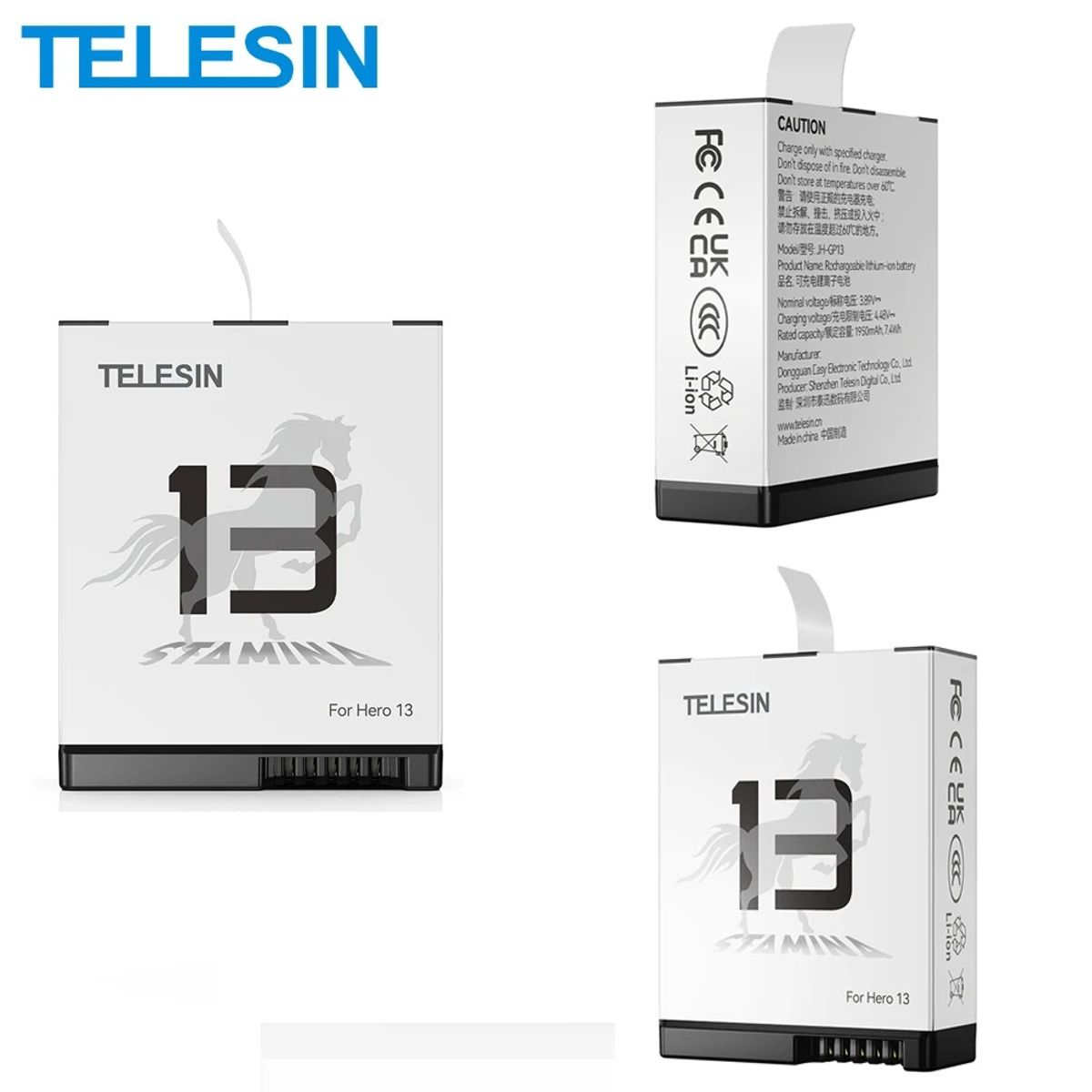 TELESIN - Batería Enduro para GoPro Hero 13 Black - Telesin